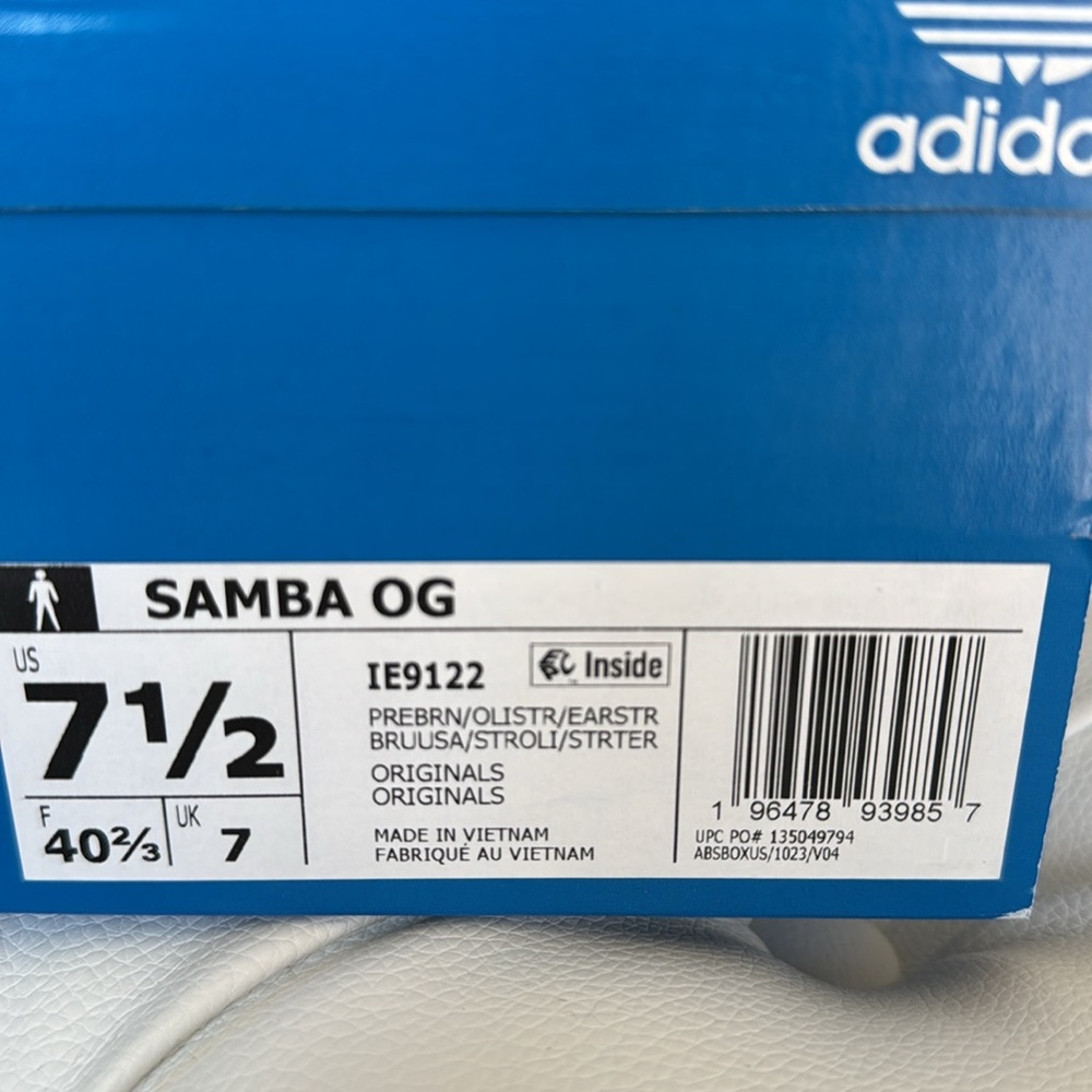 Adidas samba og size US7,5 - Picture 3 of 5